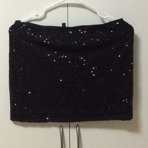 Express sequin mini skirt